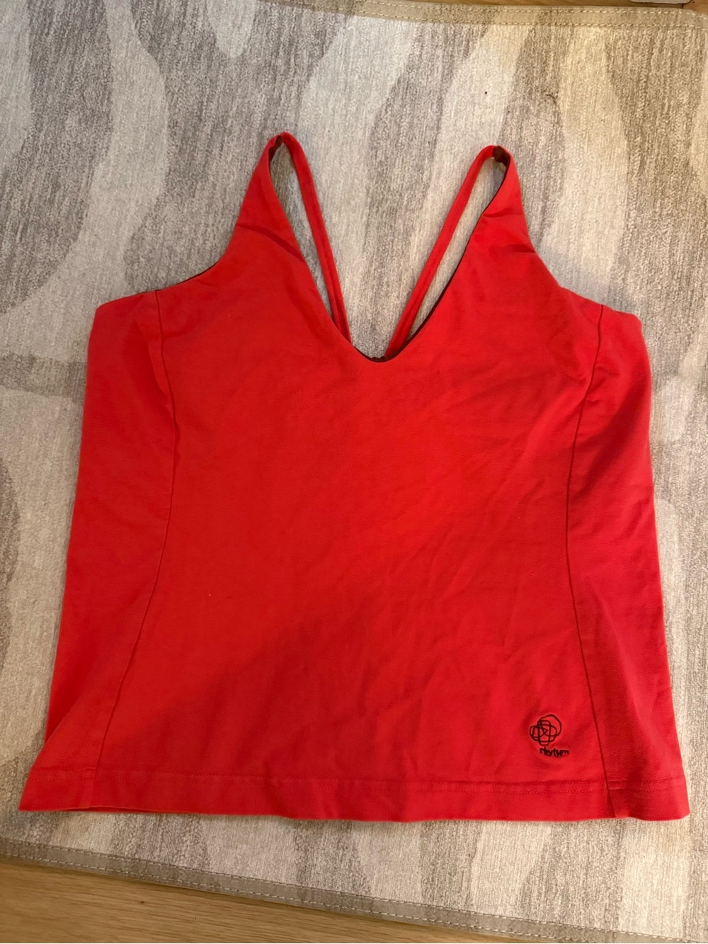 Patagonia Red Organic Cotton Yoga Tank Top Size L